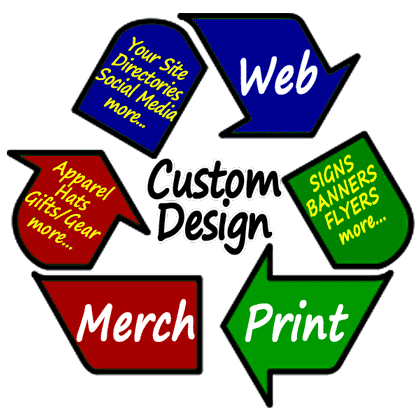 Graphics for web, print, merch ~ Repurpose - Recycle - Reuse!  