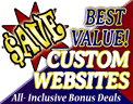 Online specials for your custom-designed SEO-focused website